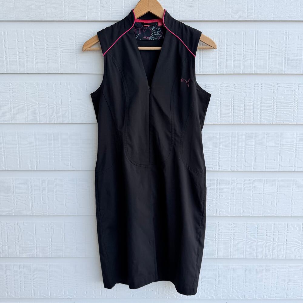 PUMA Golf Black Pink Athletic Dress Large